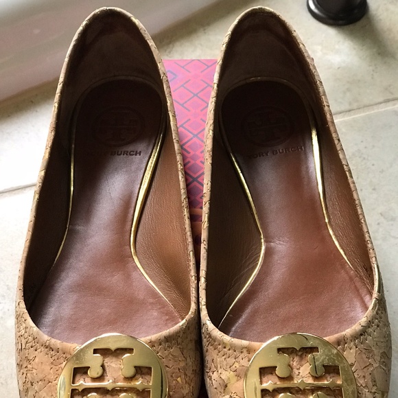 Tory Burch - Reva Cork Flats 8M - Picture 3 of 4